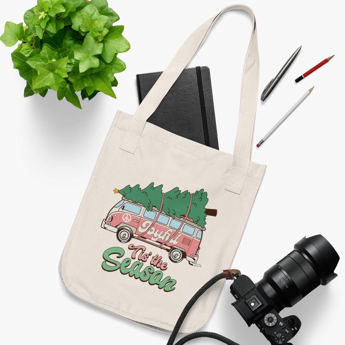 Tis the Season Organic Canvas Tote Bag