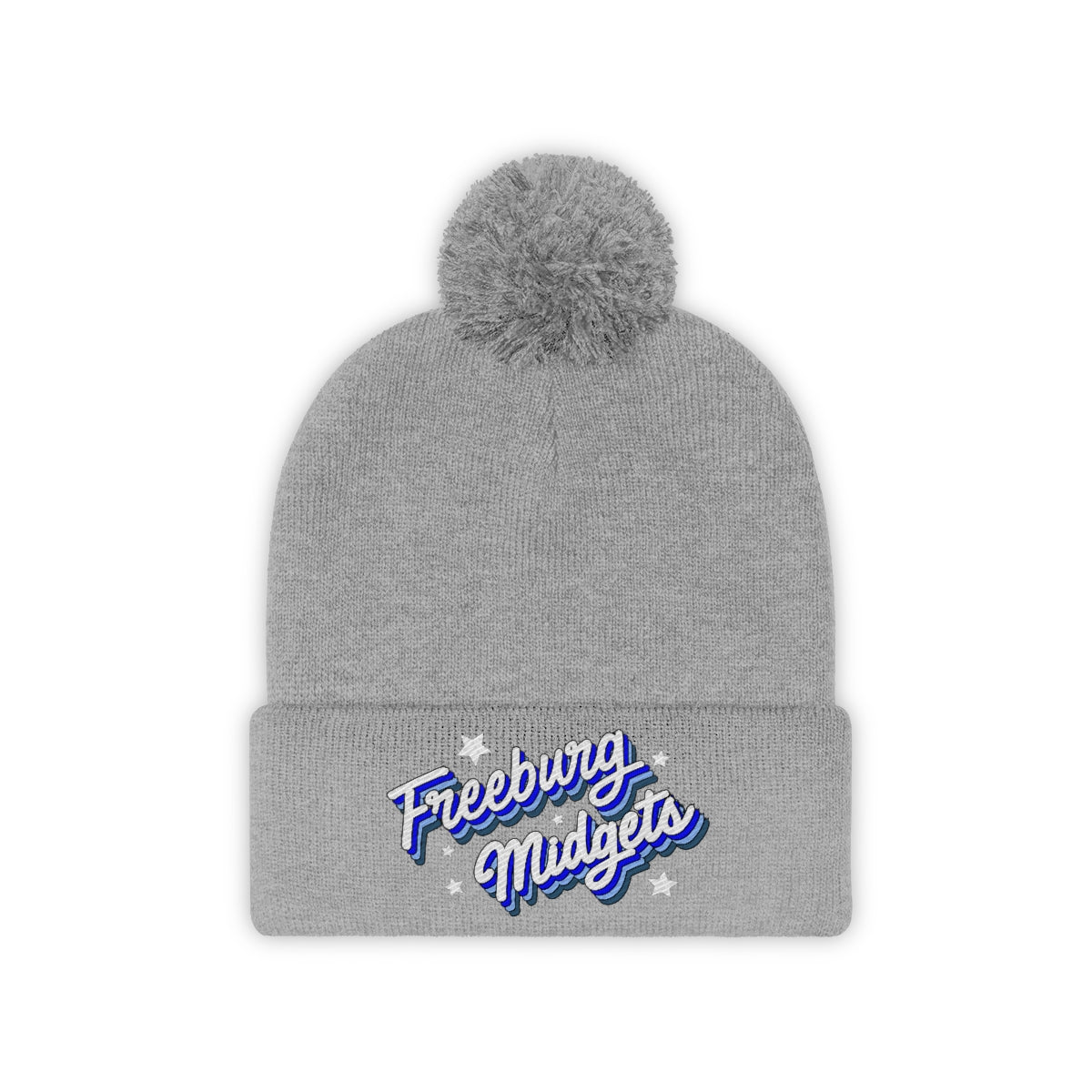 Retro Freeburg Midget Pennant Pom Pom Beanie