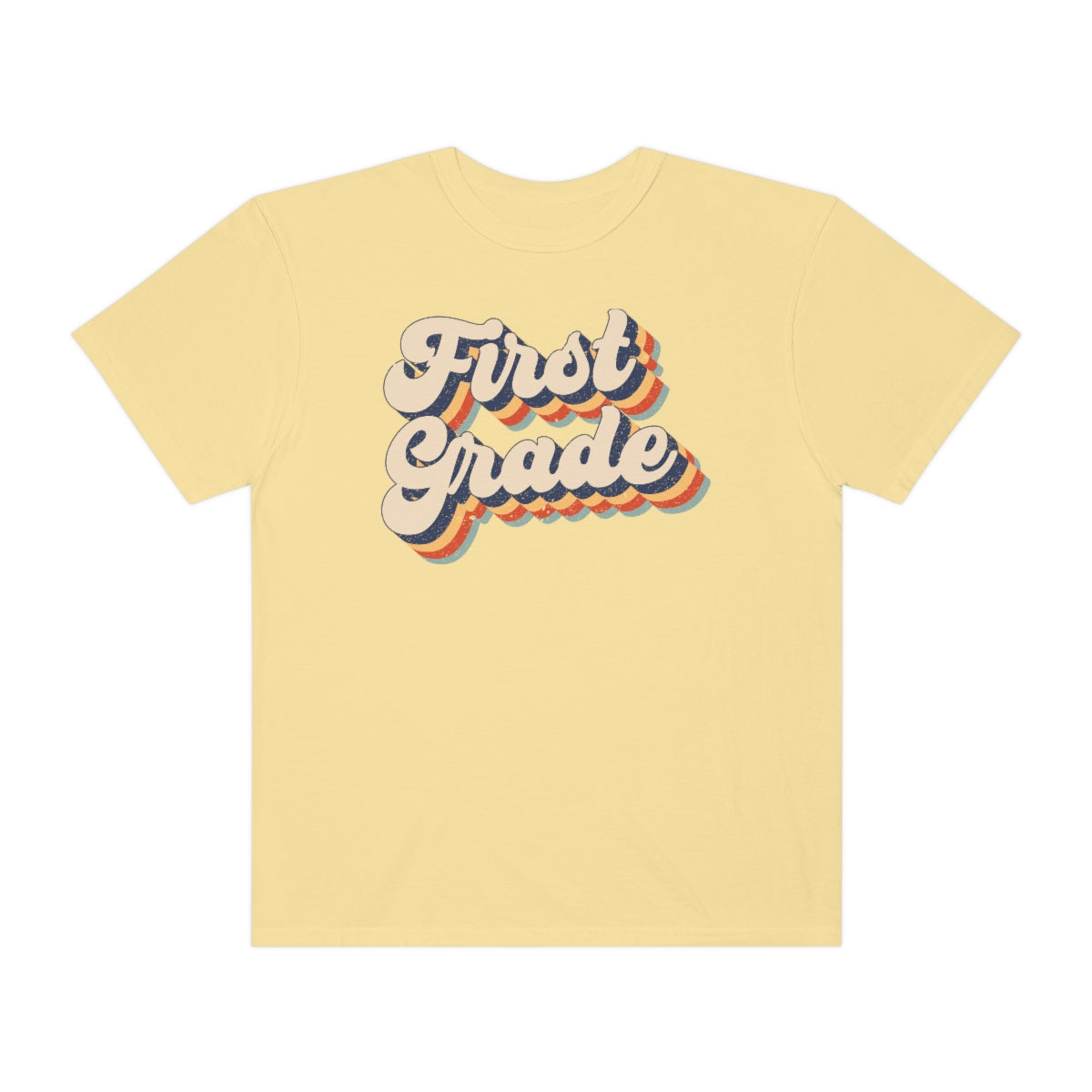 Retro First Grade Unisex Garment-Dyed Comfort Colors PREMIUM T-shirt