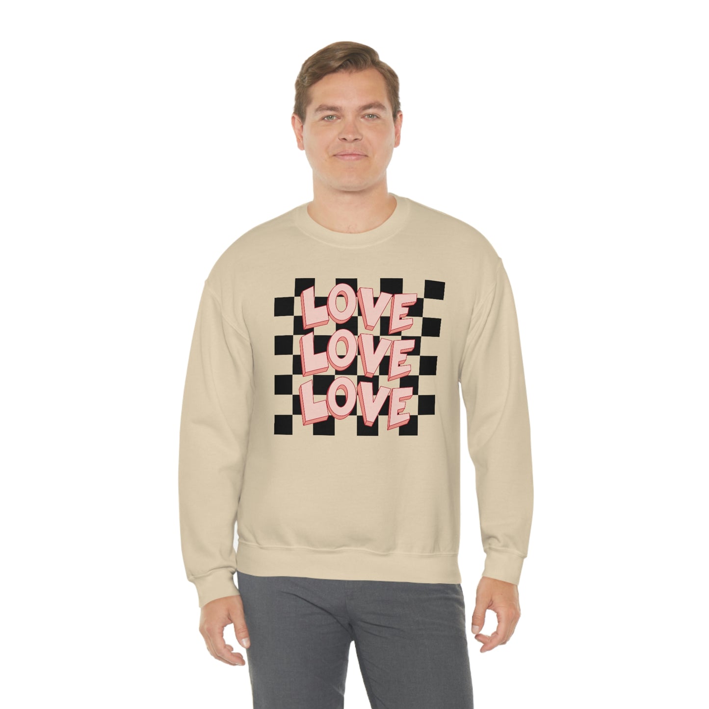 "Love Love Love" Unisex Heavy Blend™ Crewneck Sweatshirt