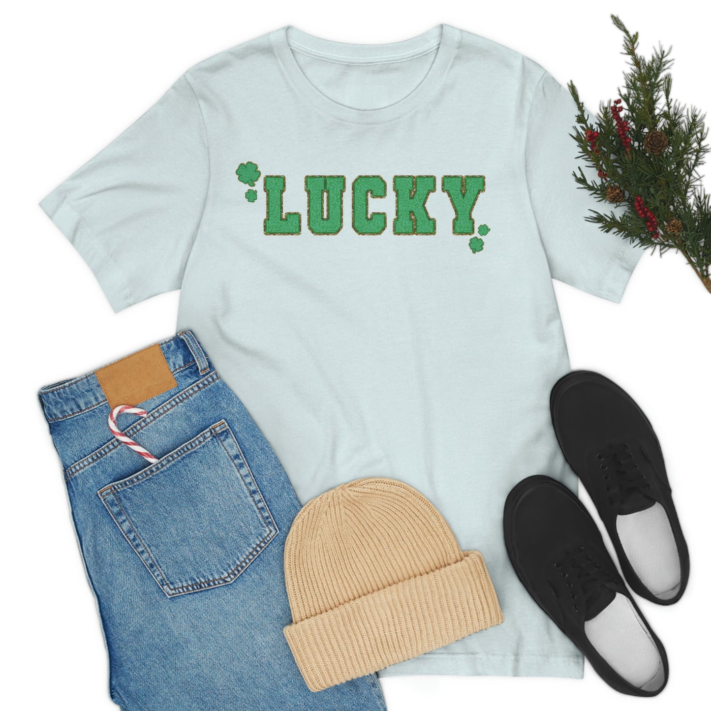 St. Patrick's Day "Lucky" Unisex Jersey Short Sleeve Tee