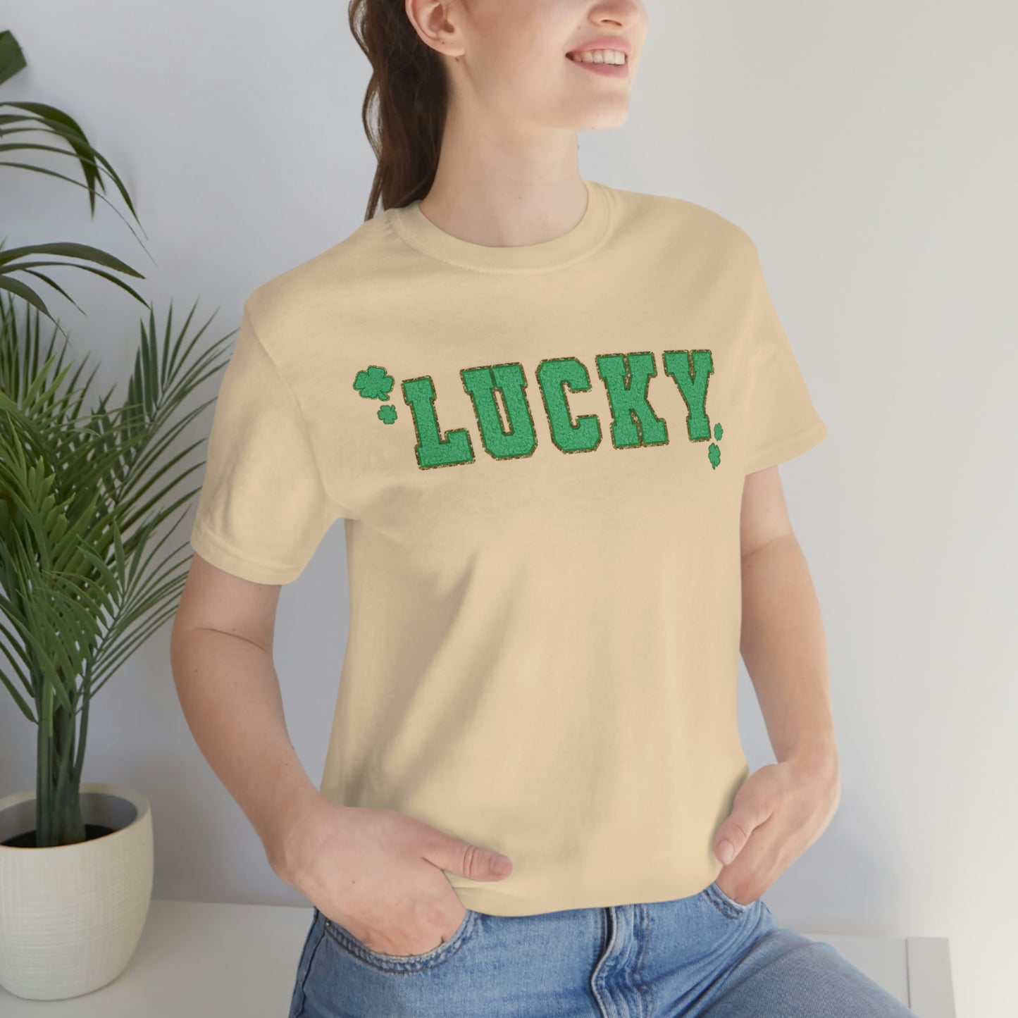 St. Patrick's Day "Lucky" Unisex Jersey Short Sleeve Tee