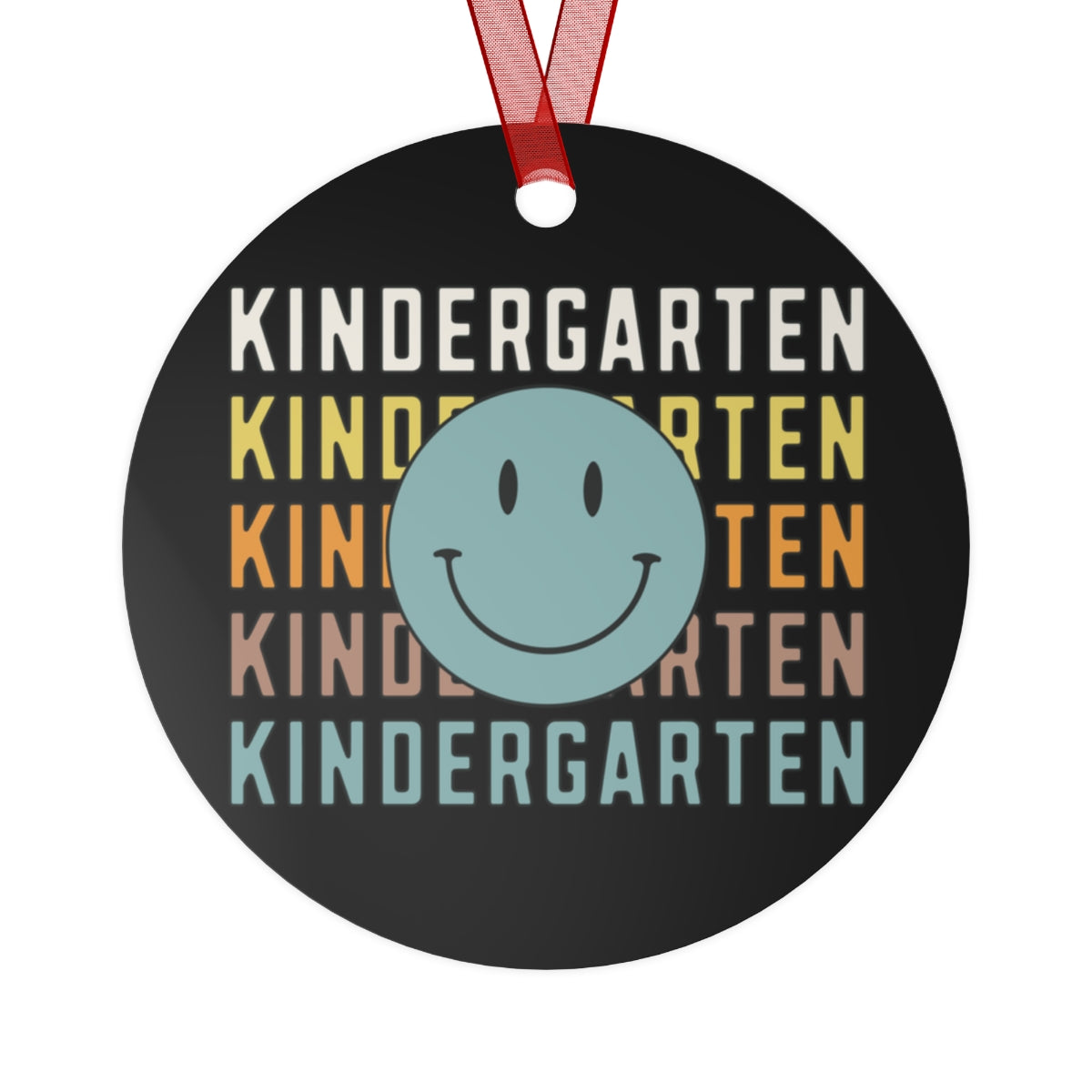 Kindergarten Black Rustic Boho Metal Ornaments