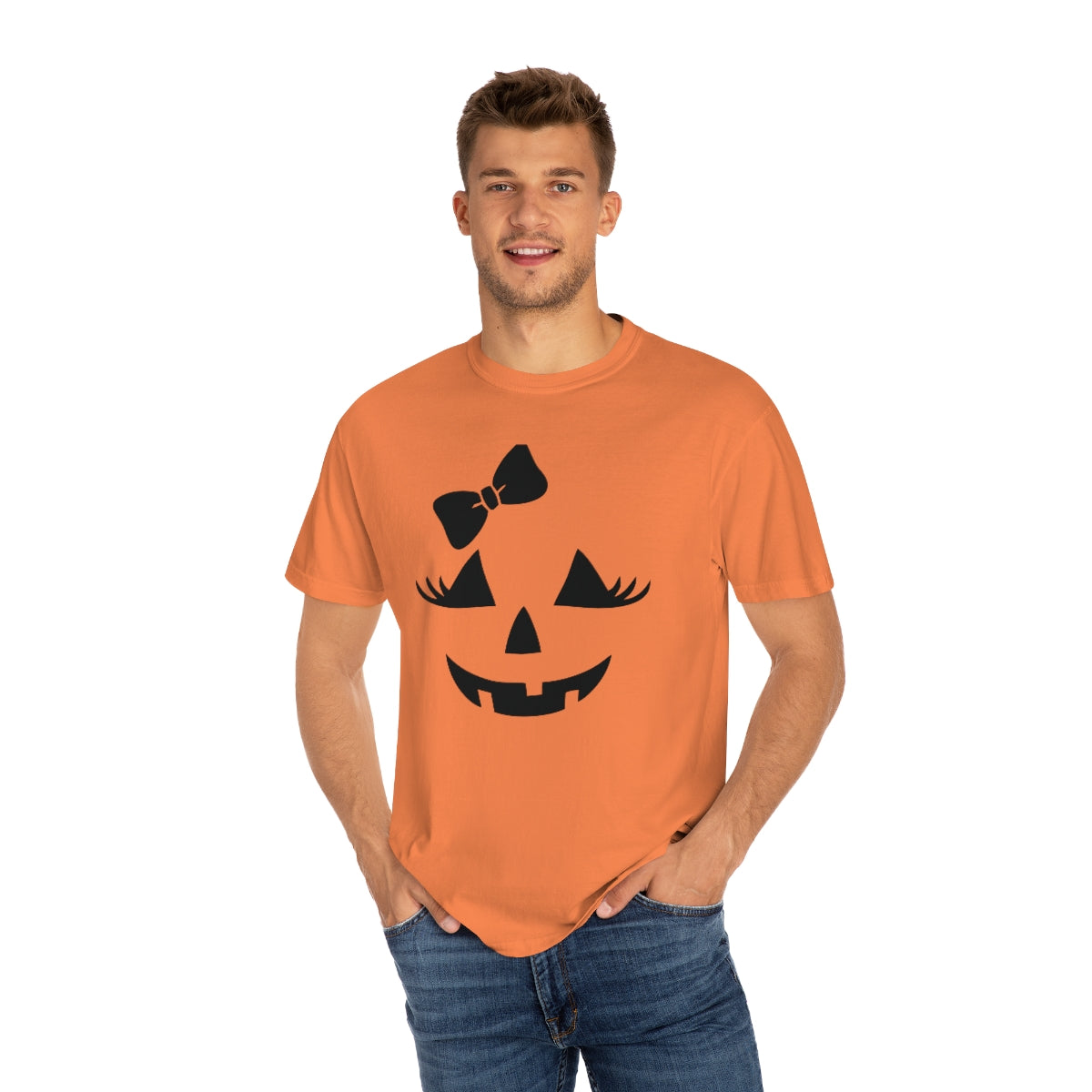 Girl Jack-o-lantern Unisex Garment-Dyed PREMIUM T-shirt