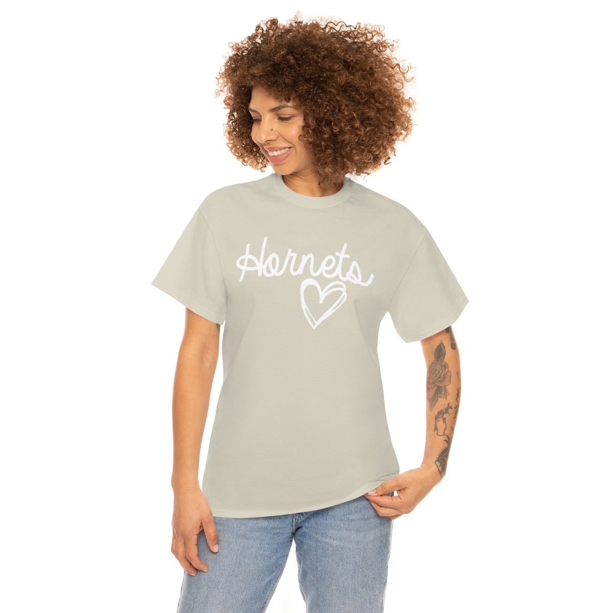 Hornet White Heart Unisex Heavy Cotton Tee