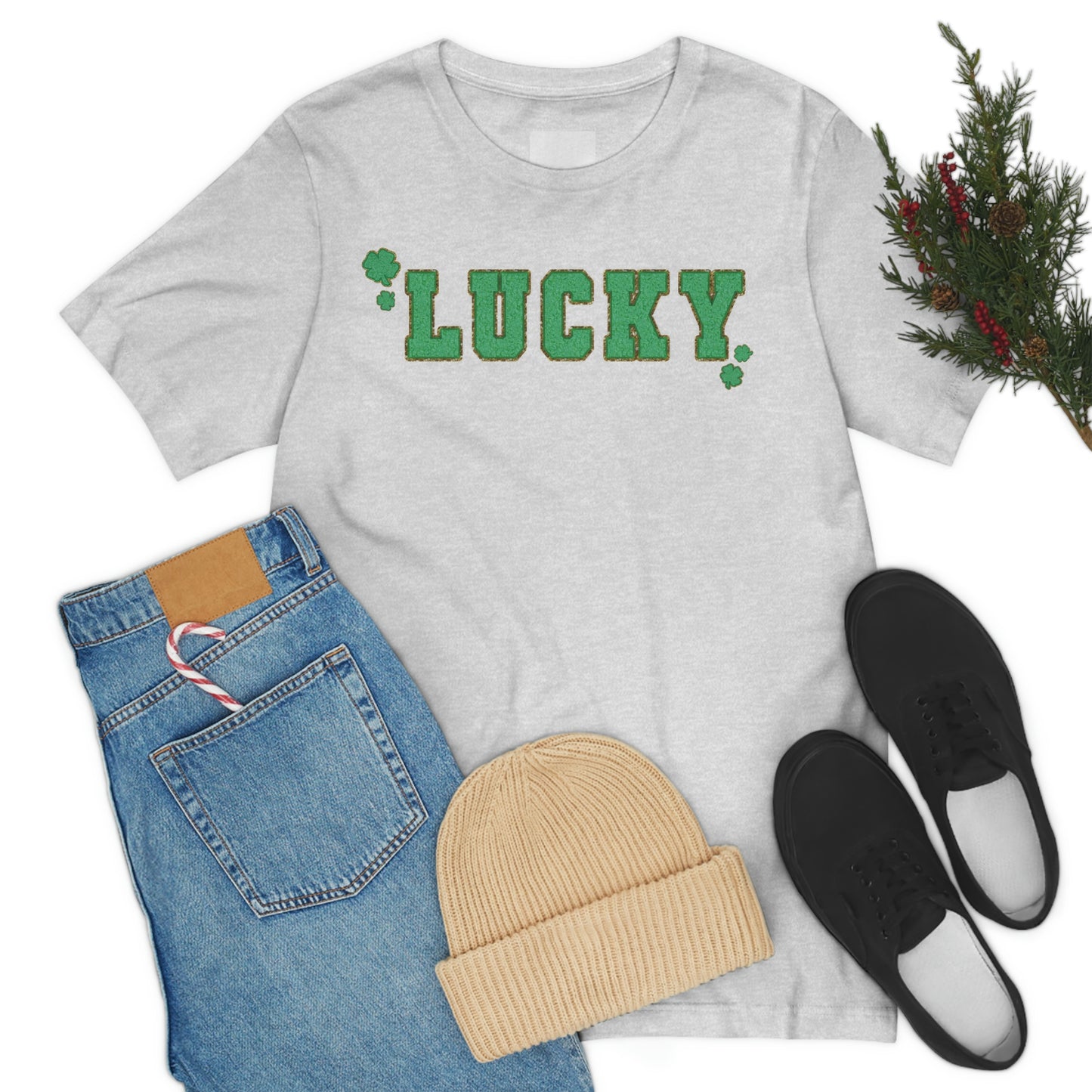 St. Patrick's Day "Lucky" Unisex Jersey Short Sleeve Tee