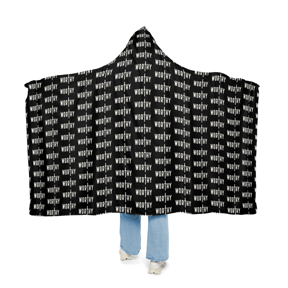 Black Worthy Snuggle Blanket