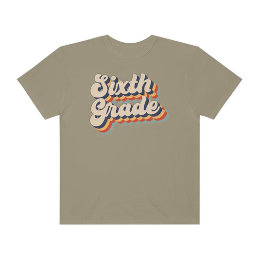 Retro Sixth Grade Unisex Garment-Dyed Comfort Colors PREMIUM T-shirt