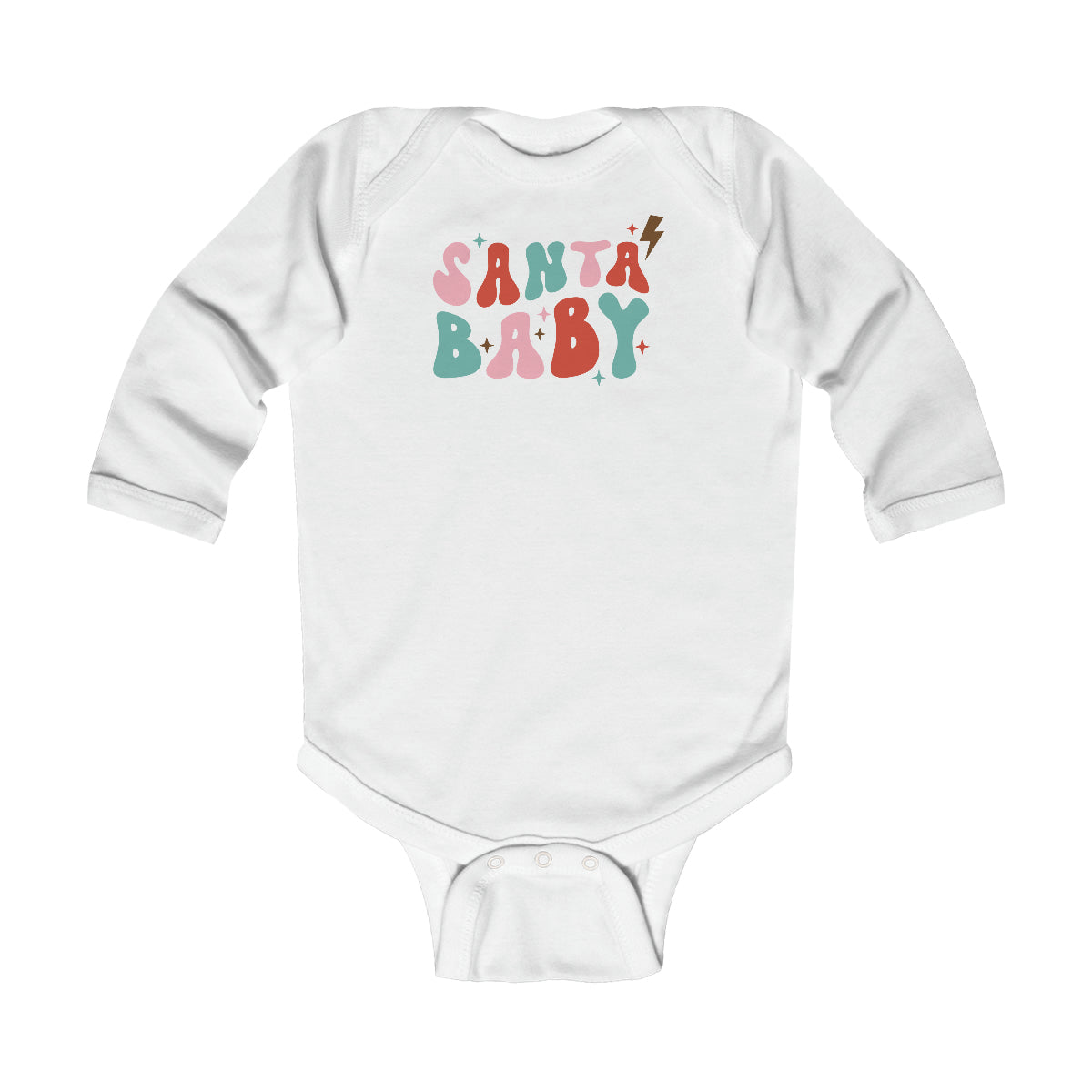 Santa Baby Infant Long Sleeve Bodysuit