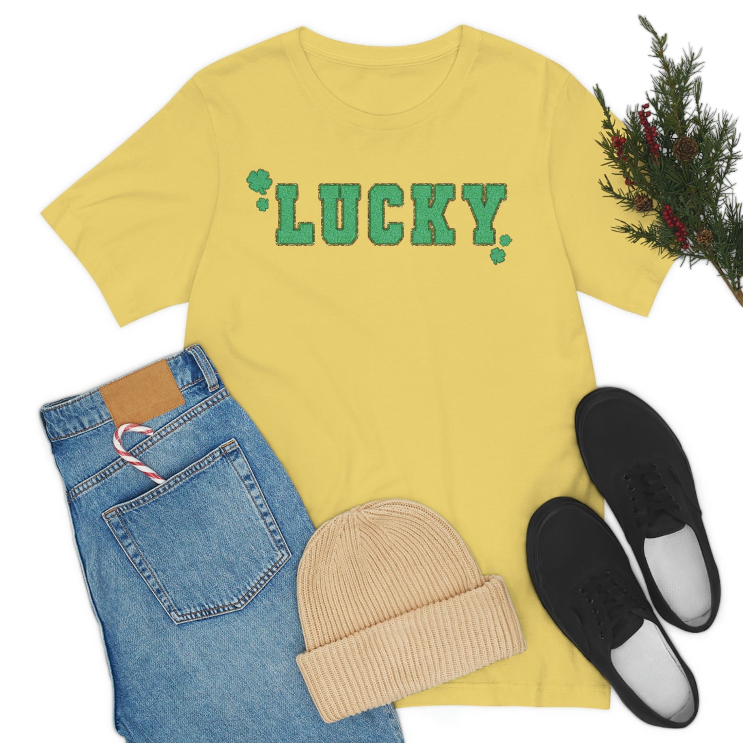 St. Patrick's Day "Lucky" Unisex Jersey Short Sleeve Tee