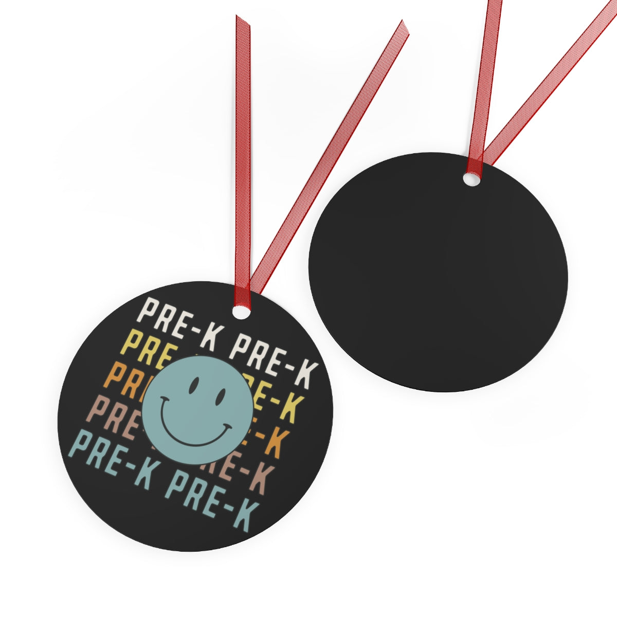 Pre-K Black Rustic Boho Metal Ornaments