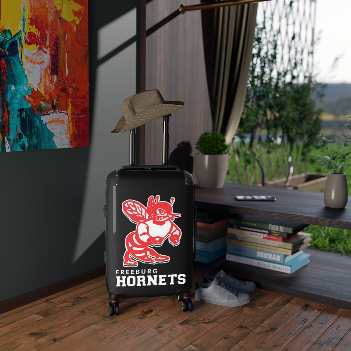 Freeburg Hornet Suitcases - Black Front/ Black Back