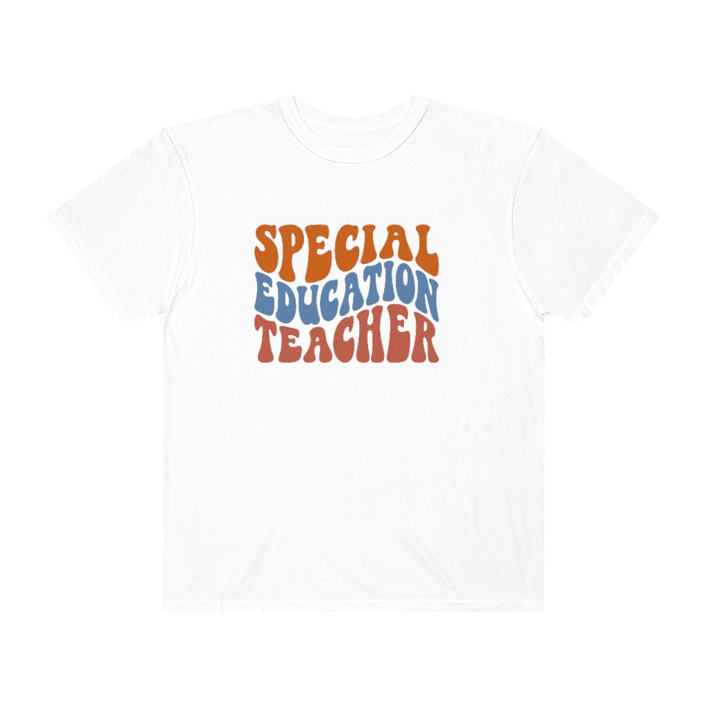 Special Education Teacher Warm Colors Unisex Garment-Dyed PREMIUM T-shirt