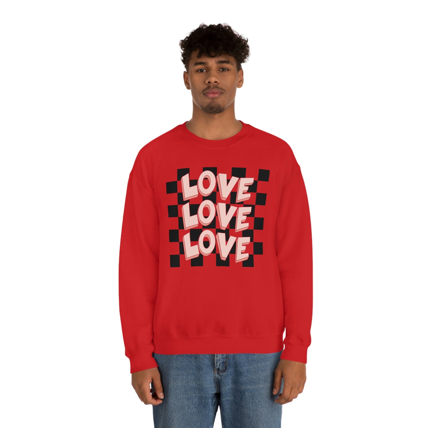 "Love Love Love" Unisex Heavy Blend™ Crewneck Sweatshirt