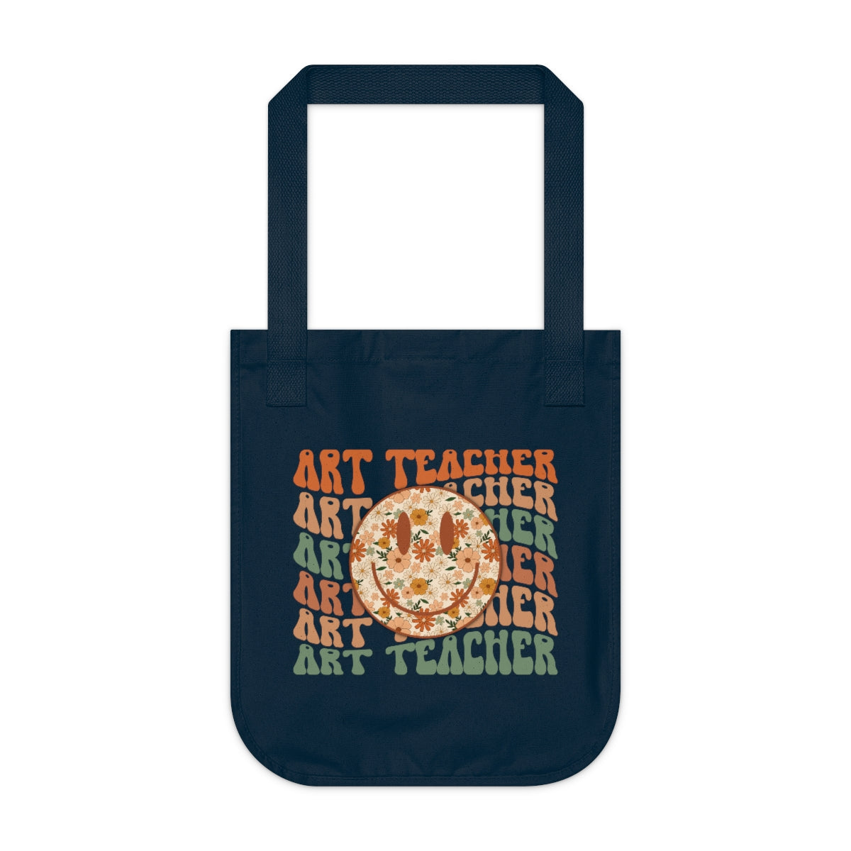 Art Teacher Multi-Colored Organic Canvas Tote Bag