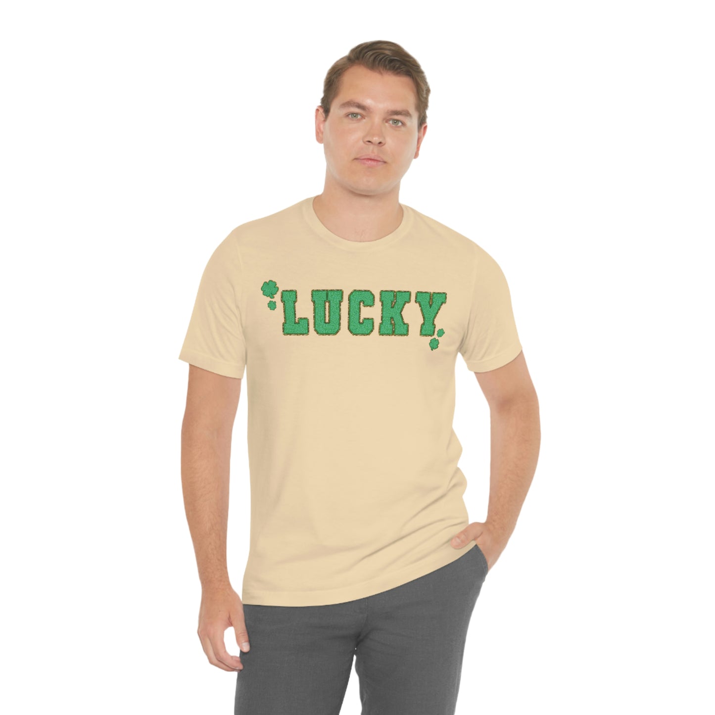 St. Patrick's Day "Lucky" Unisex Jersey Short Sleeve Tee