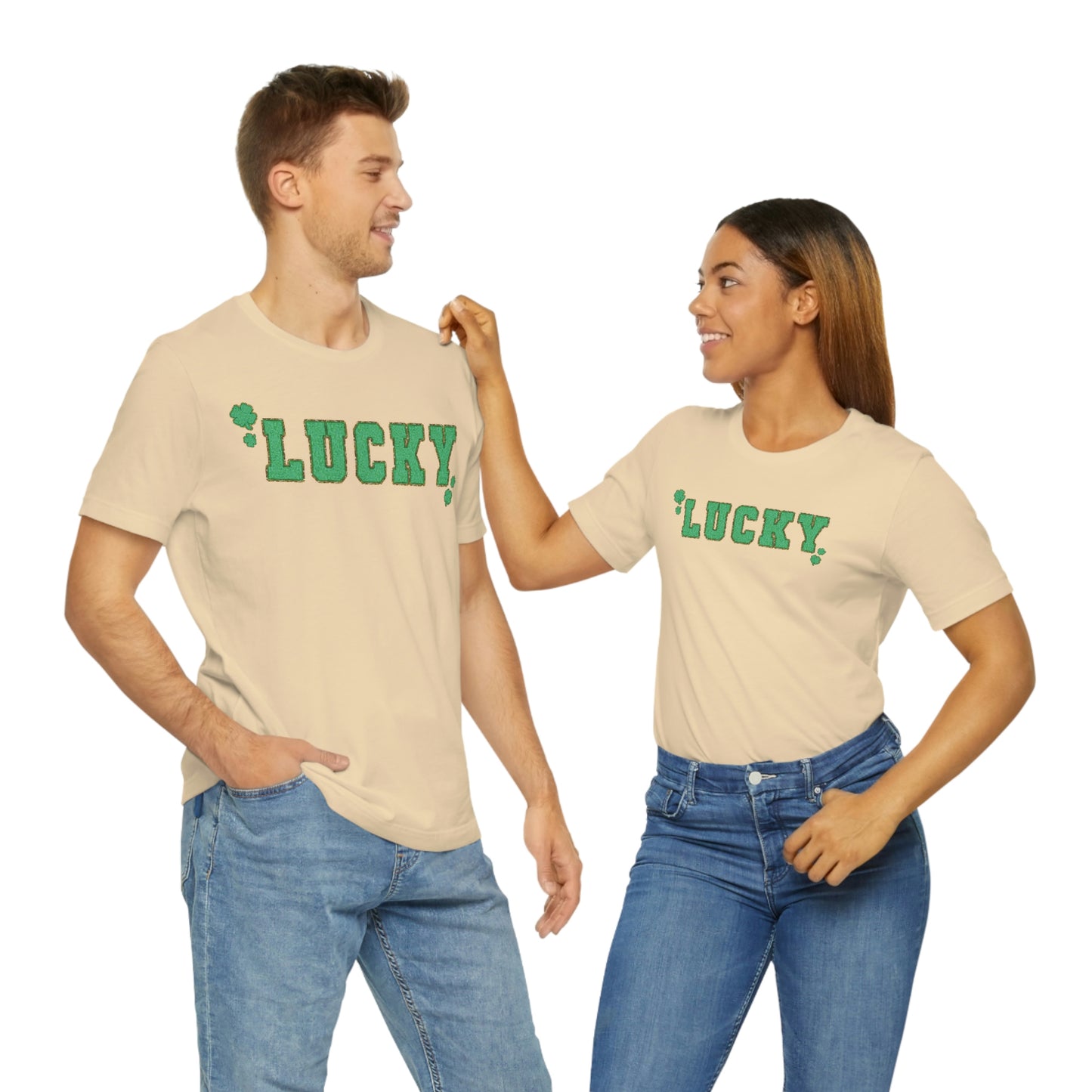 St. Patrick's Day "Lucky" Unisex Jersey Short Sleeve Tee