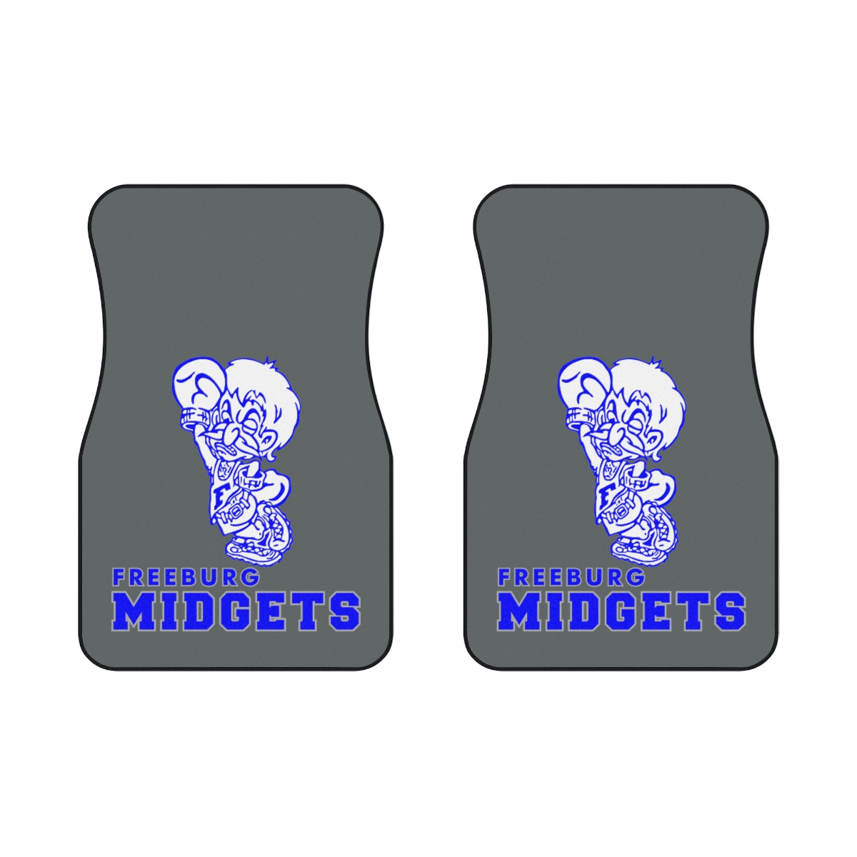 Dark Gray Freeburg Midgets Car Mats (SET of 2)