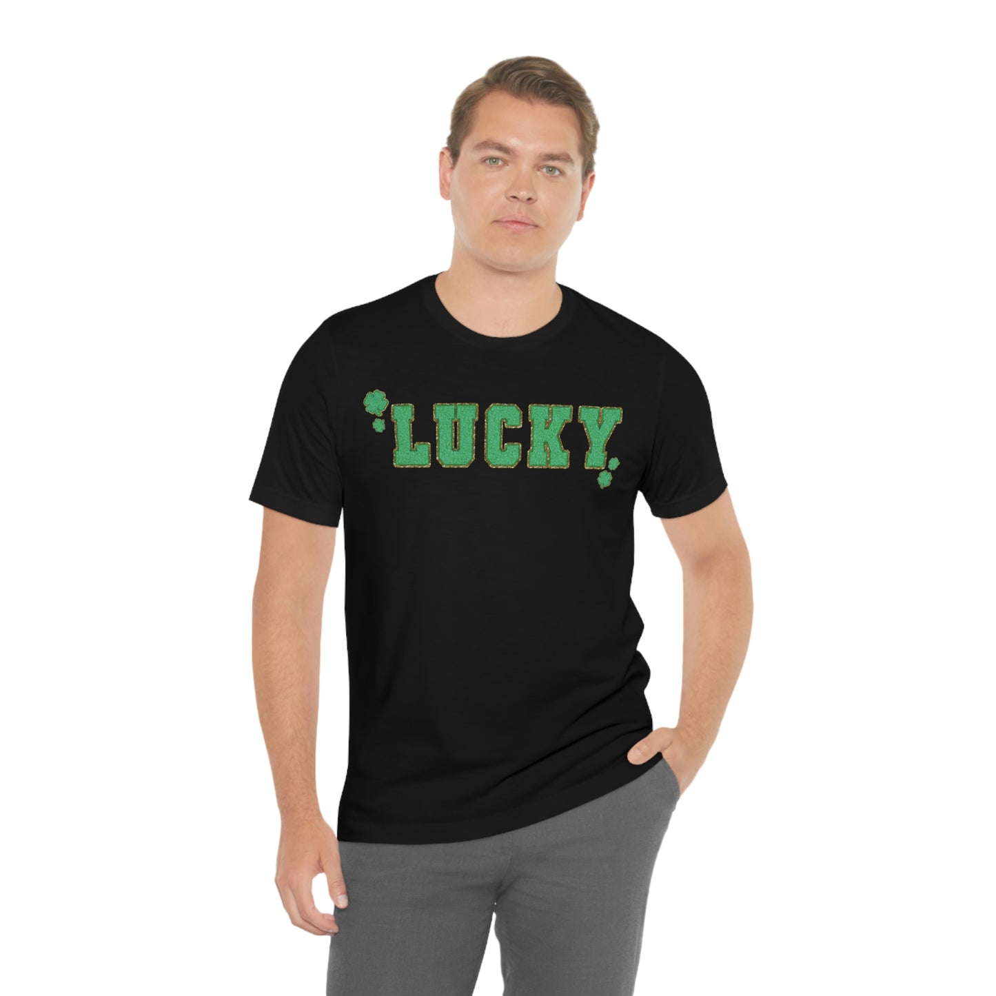 St. Patrick's Day "Lucky" Unisex Jersey Short Sleeve Tee