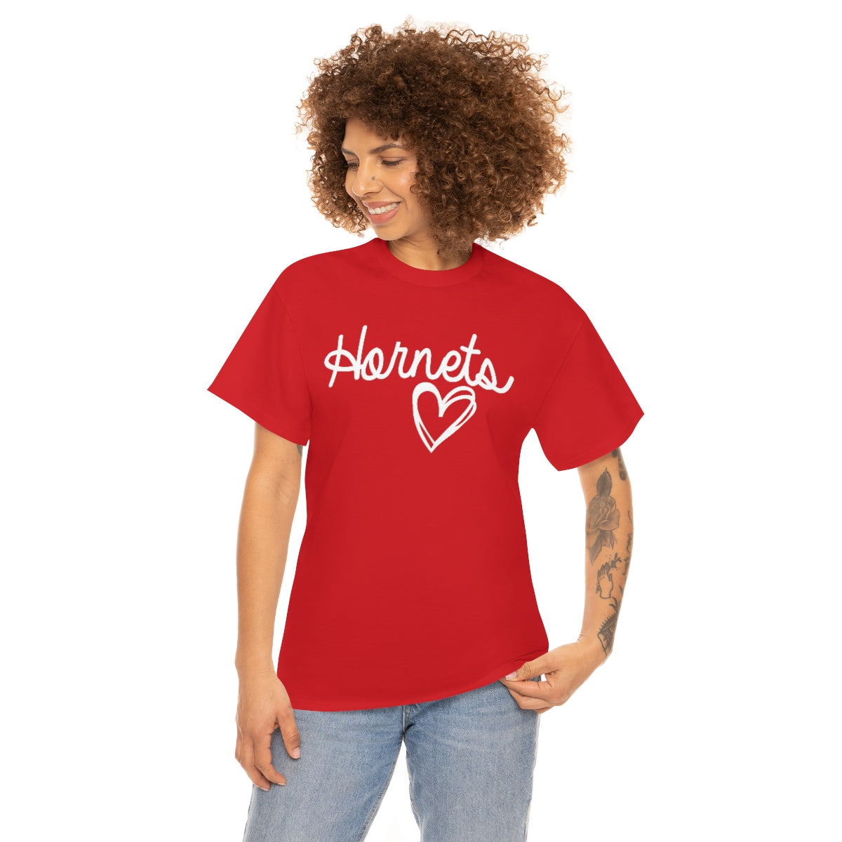 Hornet White Heart Unisex Heavy Cotton Tee