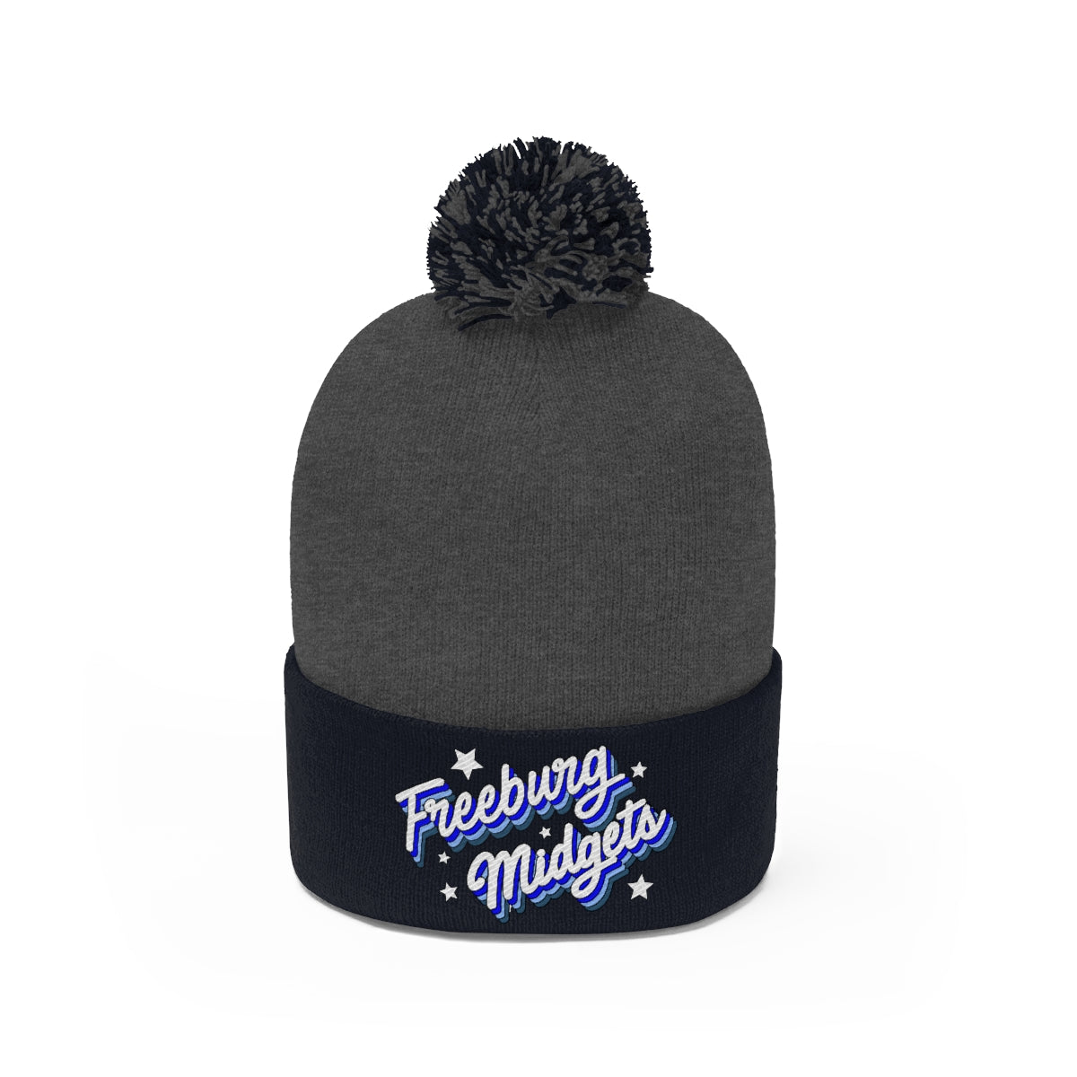 Retro Freeburg Midget Pennant Pom Pom Beanie