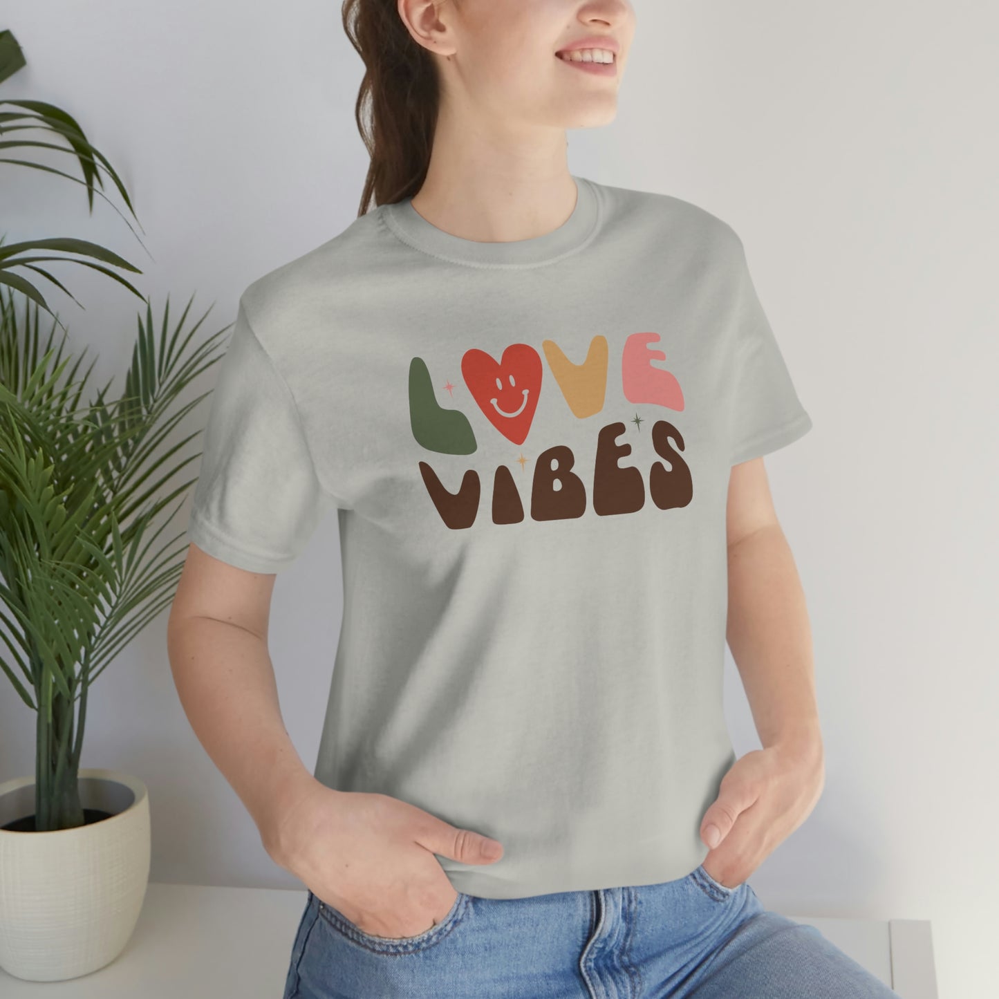 "Love Vibes"  Unisex Jersey Short Sleeve Tee