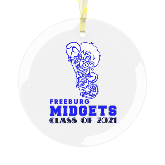 Freeburg Midget Glass Ornament - Class of 2021