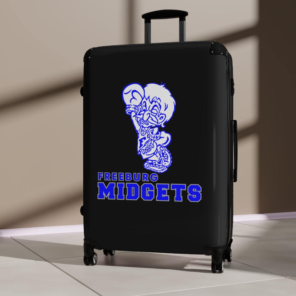 Freeburg Midgets Suitcases - Black Front/ Black Back