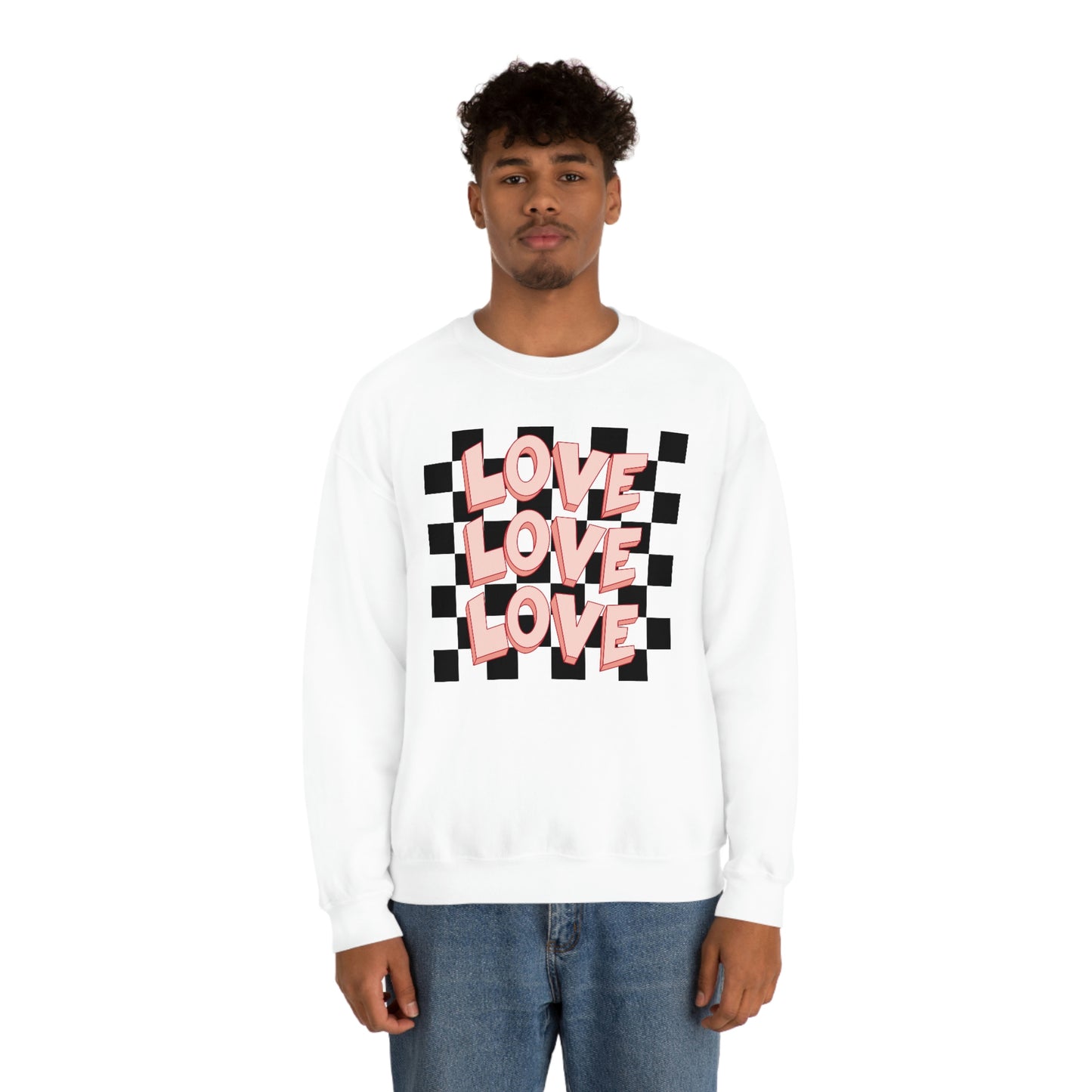 "Love Love Love" Unisex Heavy Blend™ Crewneck Sweatshirt