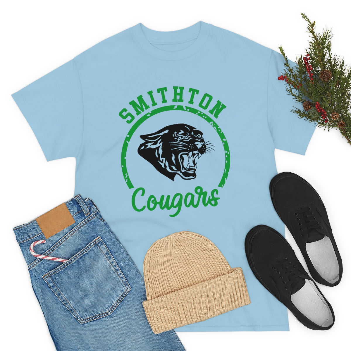 Smithton Cougars Unisex Heavy Cotton Tee