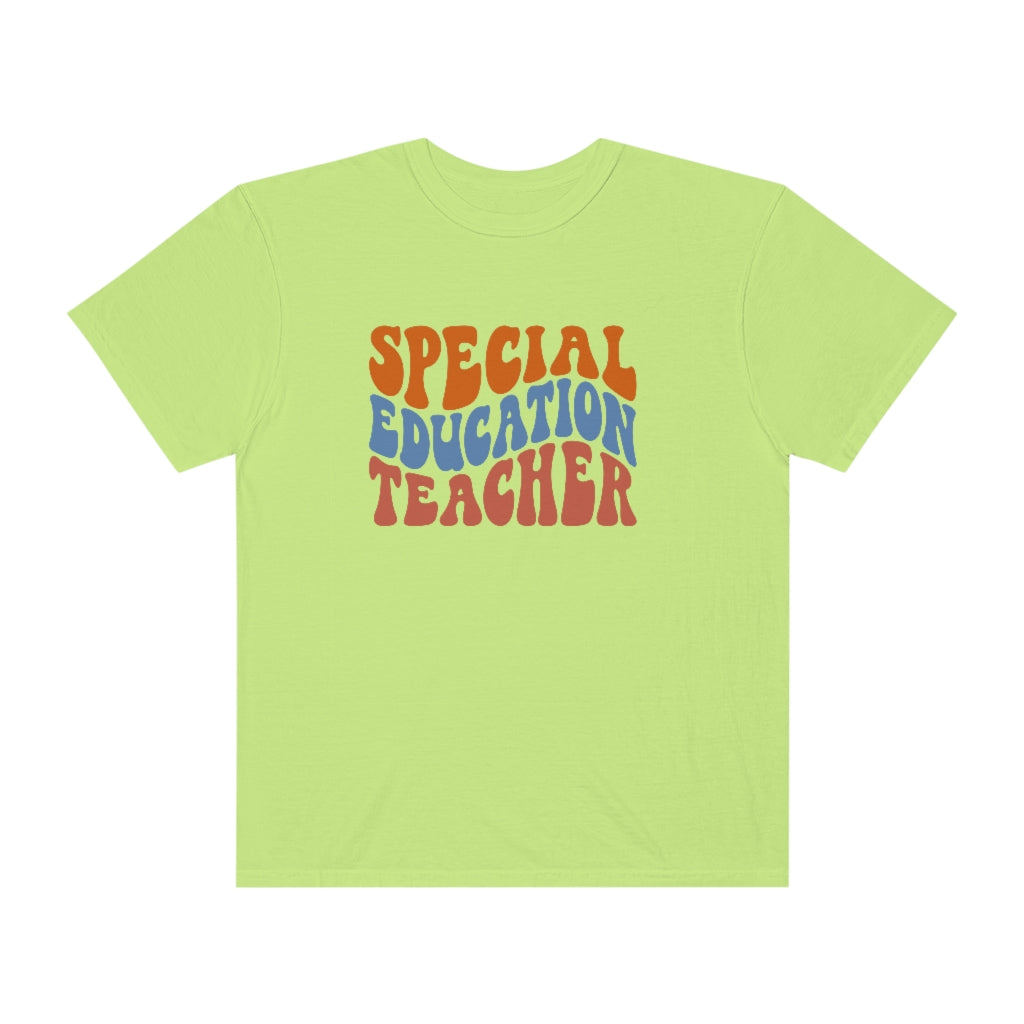 Special Education Teacher Warm Colors Unisex Garment-Dyed PREMIUM T-shirt