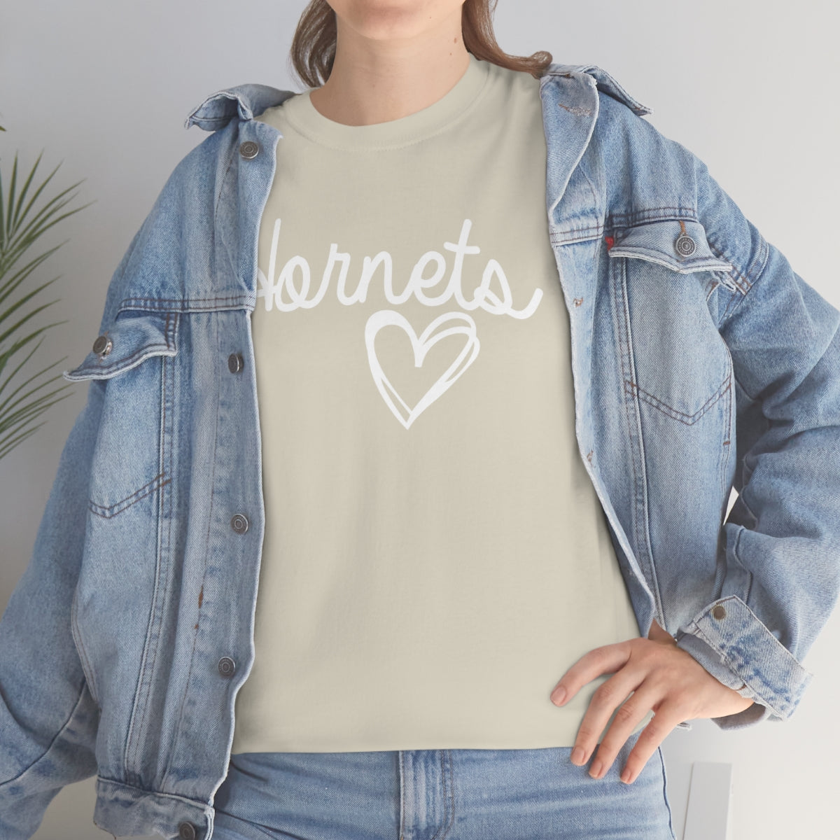 Hornet White Heart Unisex Heavy Cotton Tee