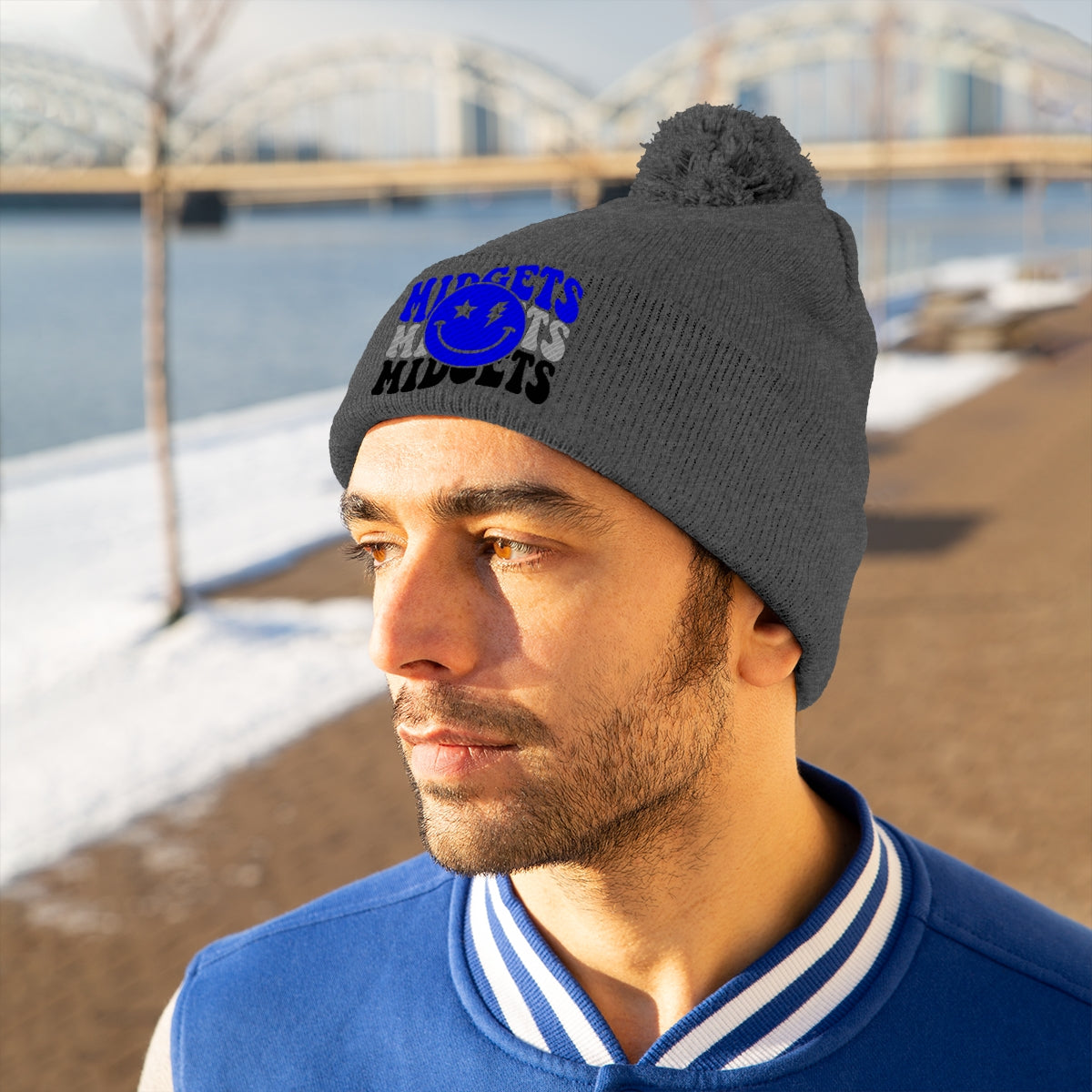 Freeburg Midget Lightning Pom Pom Beanie