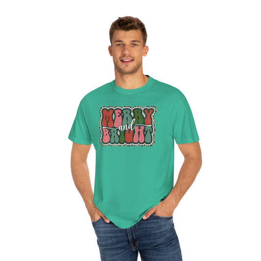 Merry and Bright Unisex Garment-Dyed Comfort Colors PREMIUM T-shirt