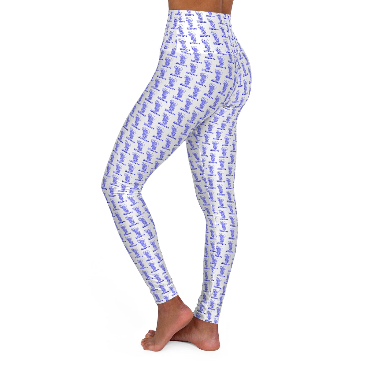 Freeburg Midget High Waisted White Yoga Leggings