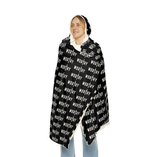 Black Worthy Snuggle Blanket