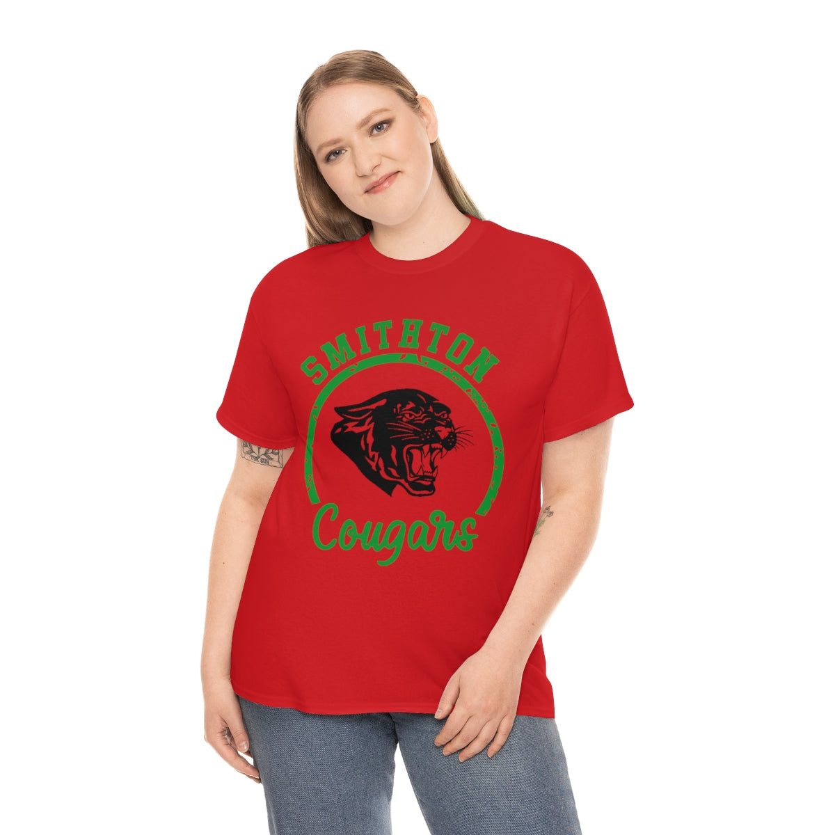 Smithton Cougars Unisex Heavy Cotton Tee