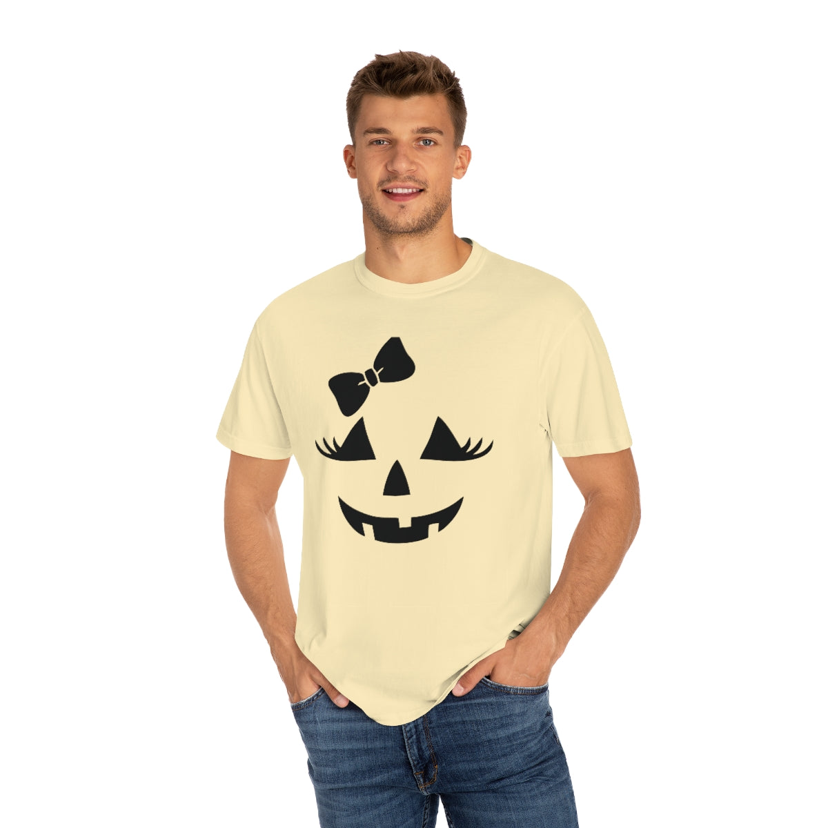 Girl Jack-o-lantern Unisex Garment-Dyed PREMIUM T-shirt