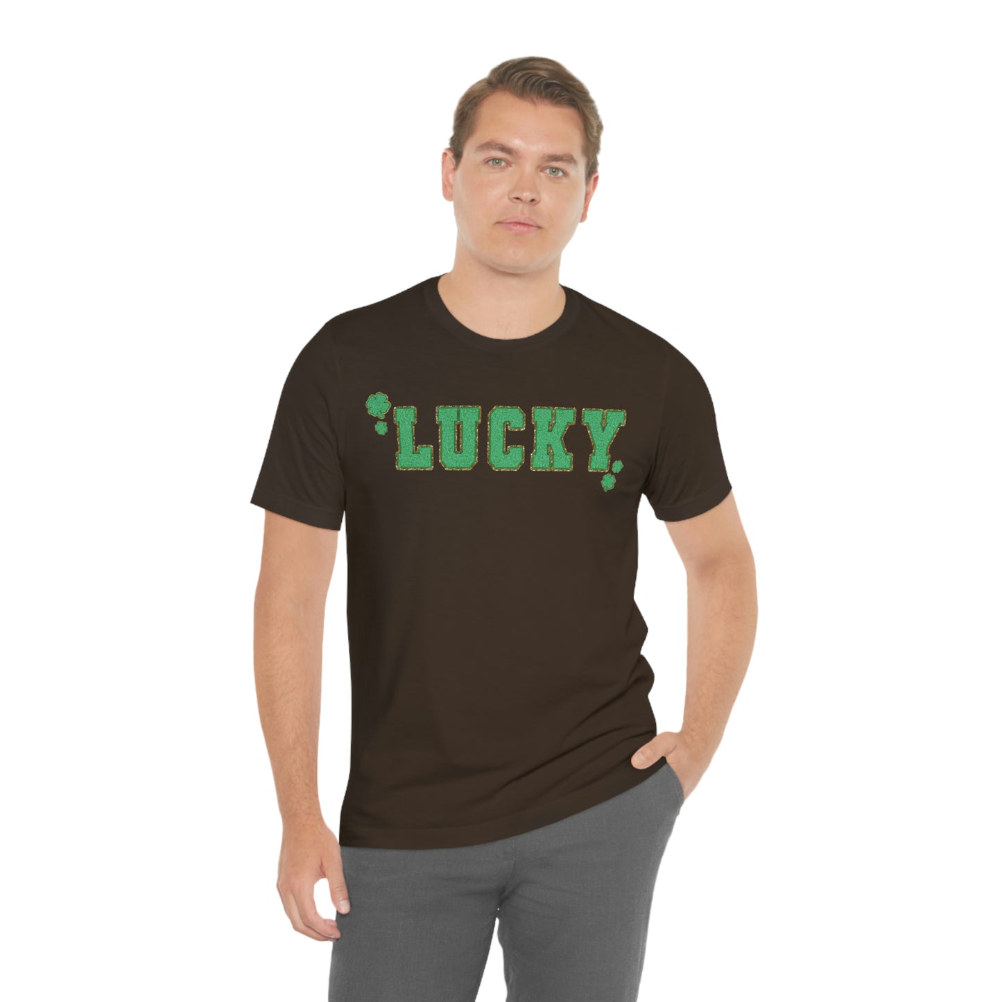 St. Patrick's Day "Lucky" Unisex Jersey Short Sleeve Tee