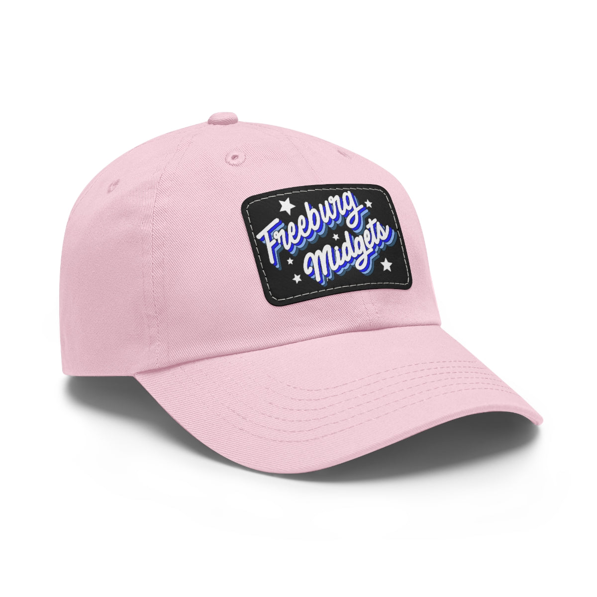 Freeburg Midget Cursive Dad Hat with Leather Patch