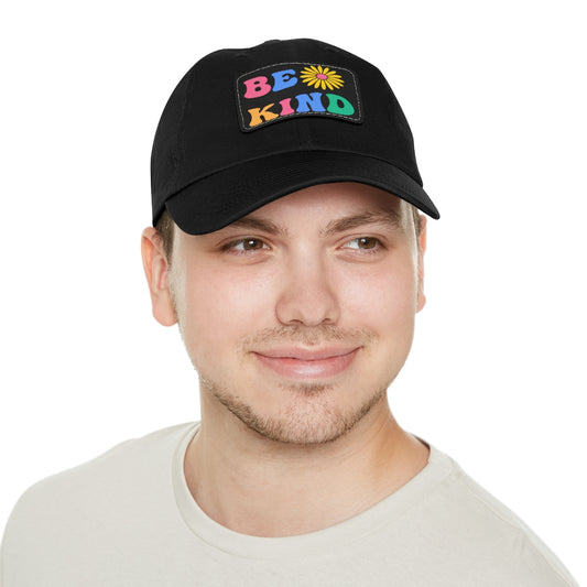 Be Kind Dad Hat with Leather Patch