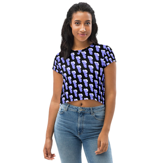 Freeburg Midget All-Over Print Crop Tee