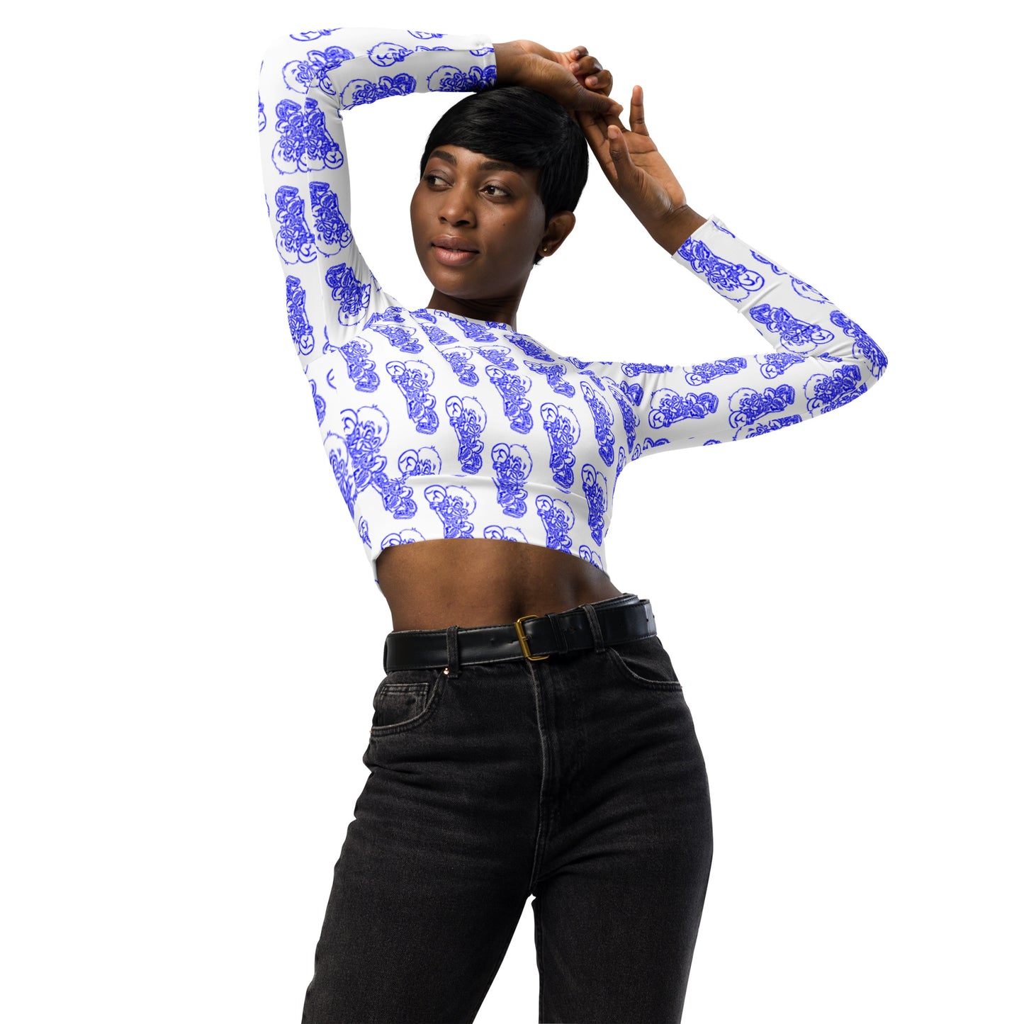 Freeburg Midget long-sleeve crop top