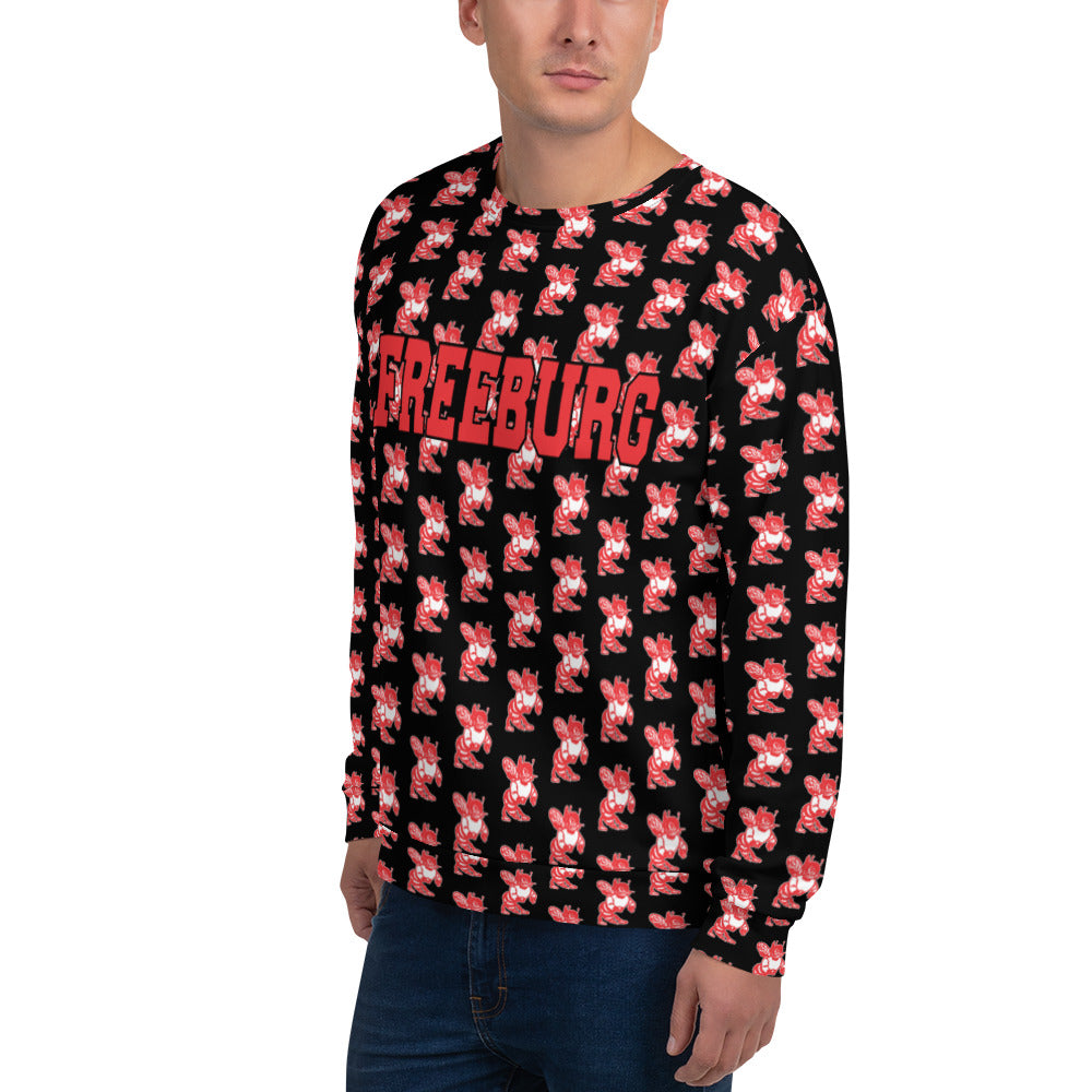 Freeburg Hornets Mascot Vintage Unisex Sweatshirt