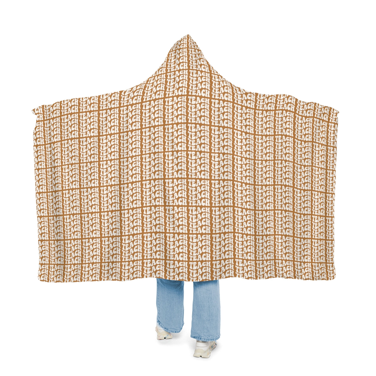 Light Brown "Teach Teach Teach" Snuggle Blanket