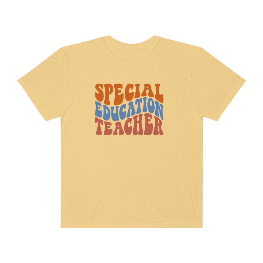 Special Education Teacher Warm Colors Unisex Garment-Dyed PREMIUM T-shirt