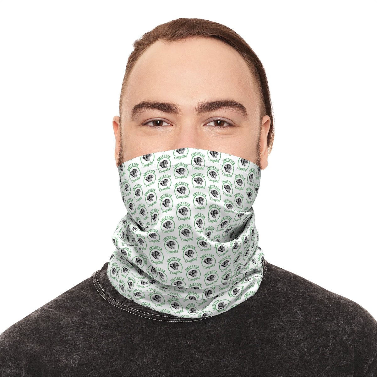 Smithton Cougars Neck Gaiter - White