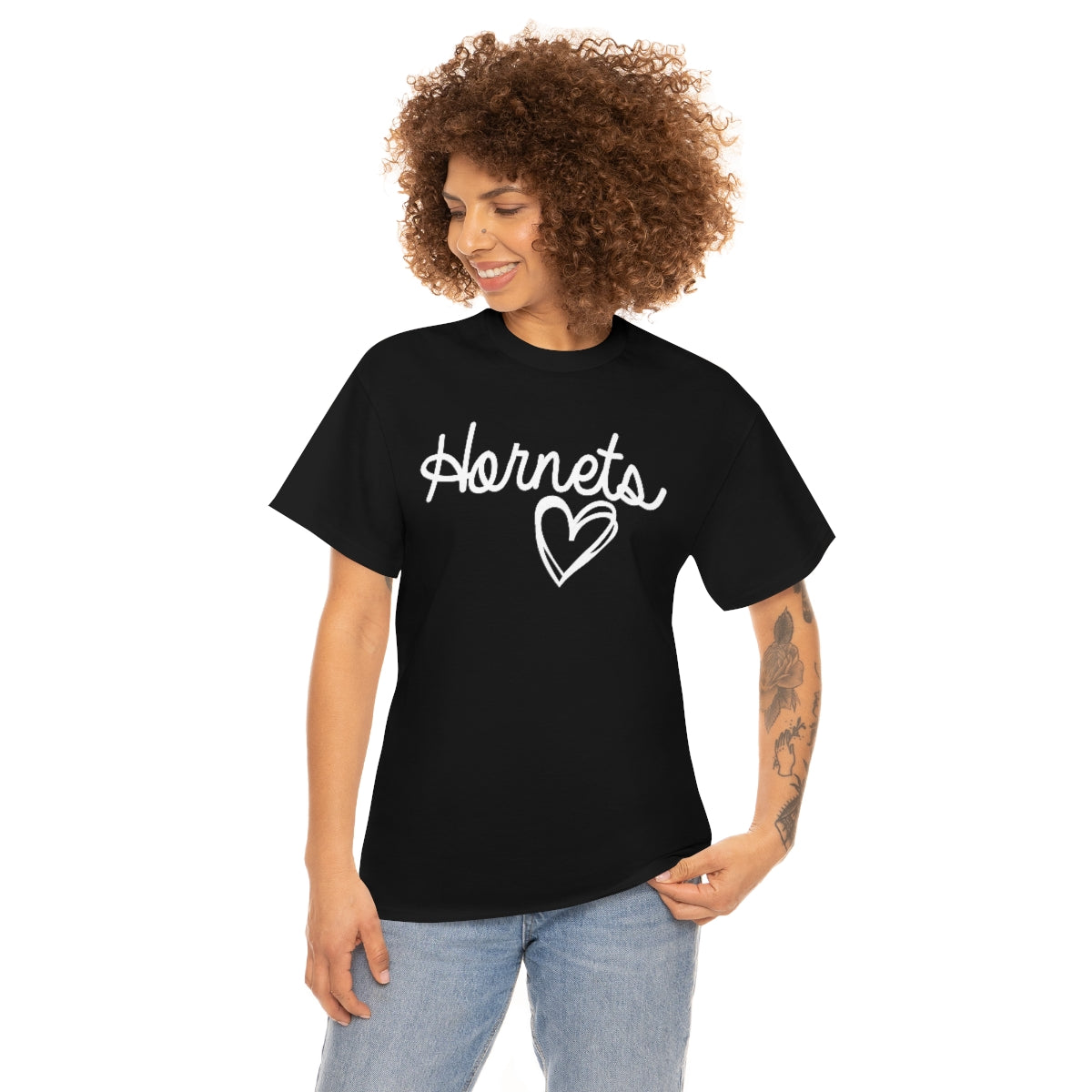 Hornet White Heart Unisex Heavy Cotton Tee