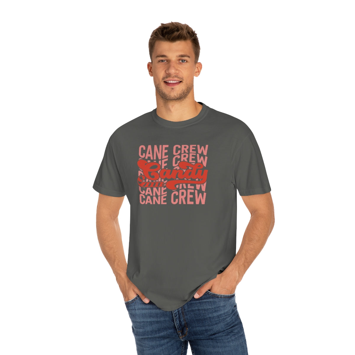 Candy Cane Crew Unisex Garment-Dyed Comfort Colors PREMIUM T-shirt