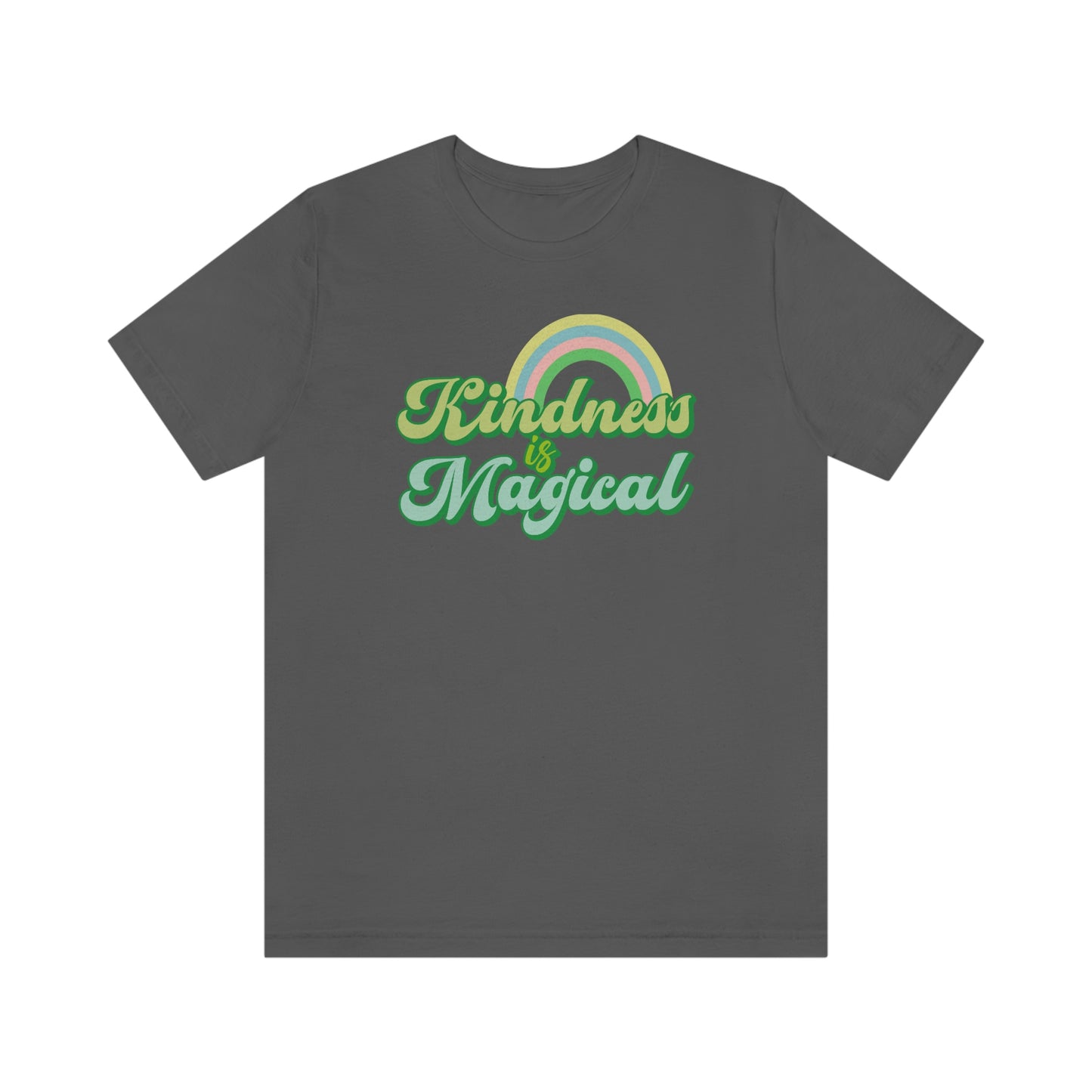 St. Patrick's Day "Kindness is Magical" - Front Side Only Unisex Jersey Short Sleeve Tee